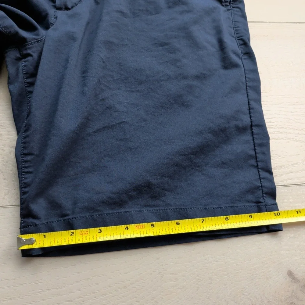 Faherty Movement Chino Shorts Mens 32 Navy Blue 9